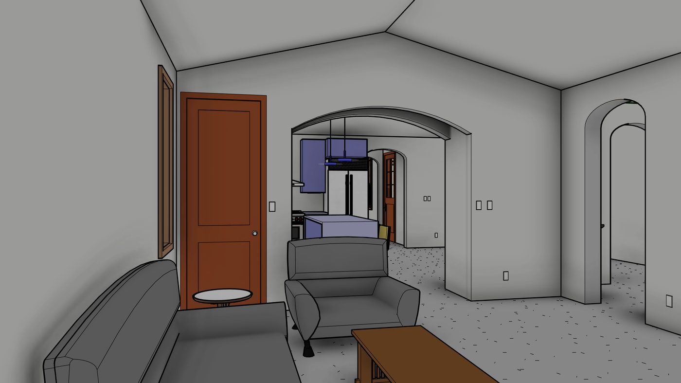 Camera - Interior - Great Room - Looking toward Kitchen (All)