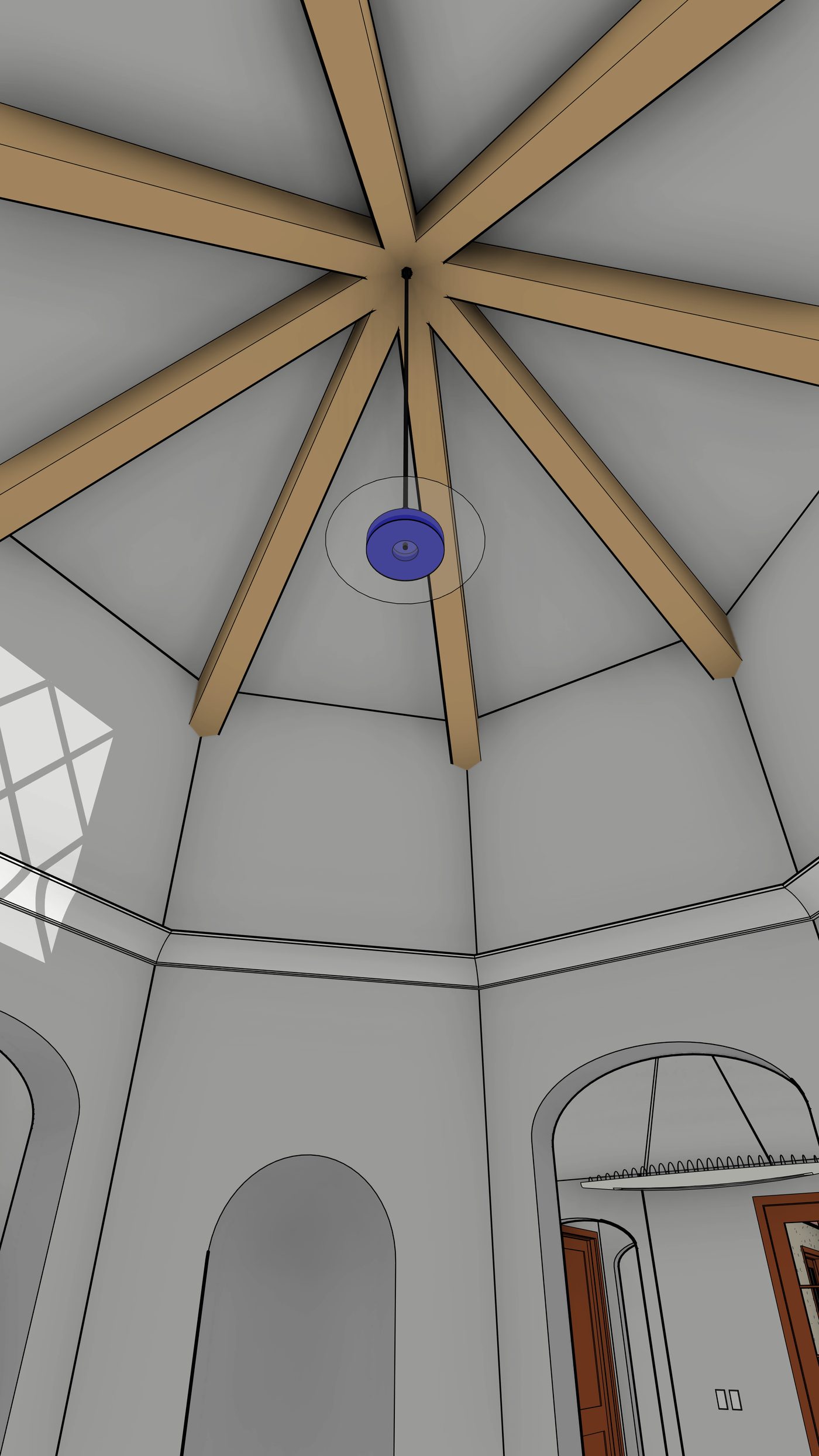Camera at Turret Interior looking Up (The Charmant)